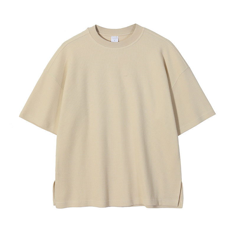 Oversize Waffle Short-sleeve T-shirt & Waffle Short Pants Setup WN6627