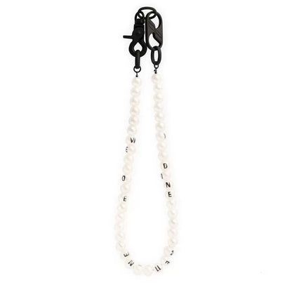 WN25142 Yang Yifan trendy brand necklace, versatile and personalized men's necklace, pendant, hip-hop street pearl chain pendant, accessory, women's trendy style WN25142