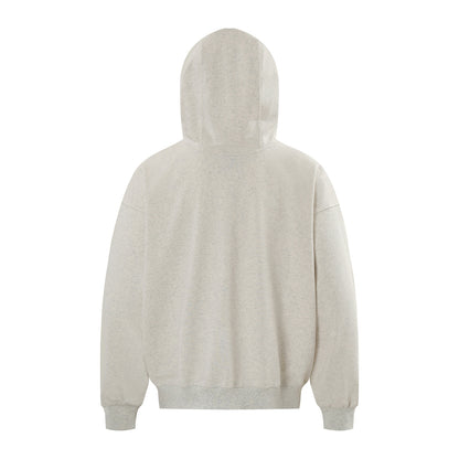 Suede Half-Zipper Pullover Hoodie WN11499