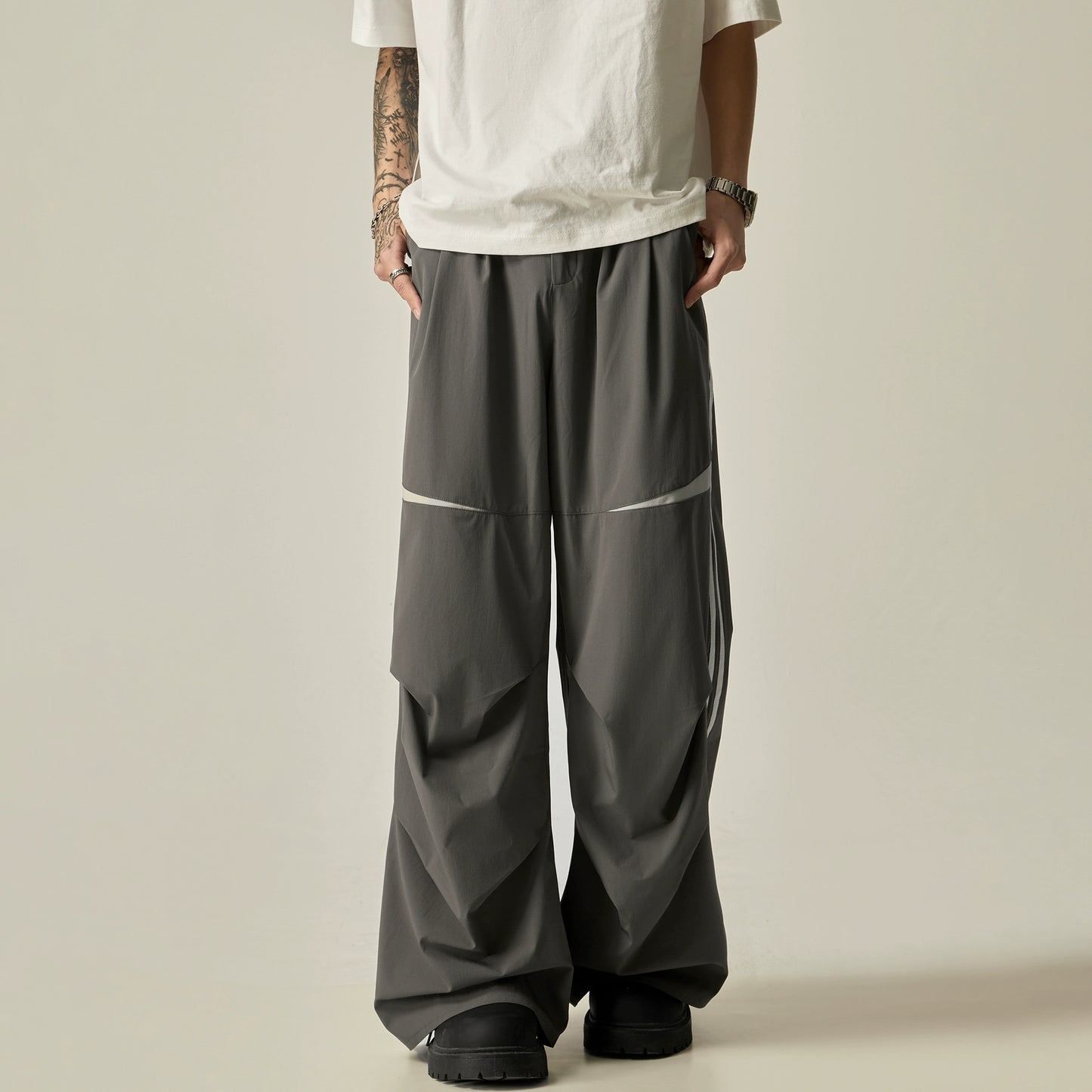 Thin Quick Drying Sporty Wide Leg Pants WN7732