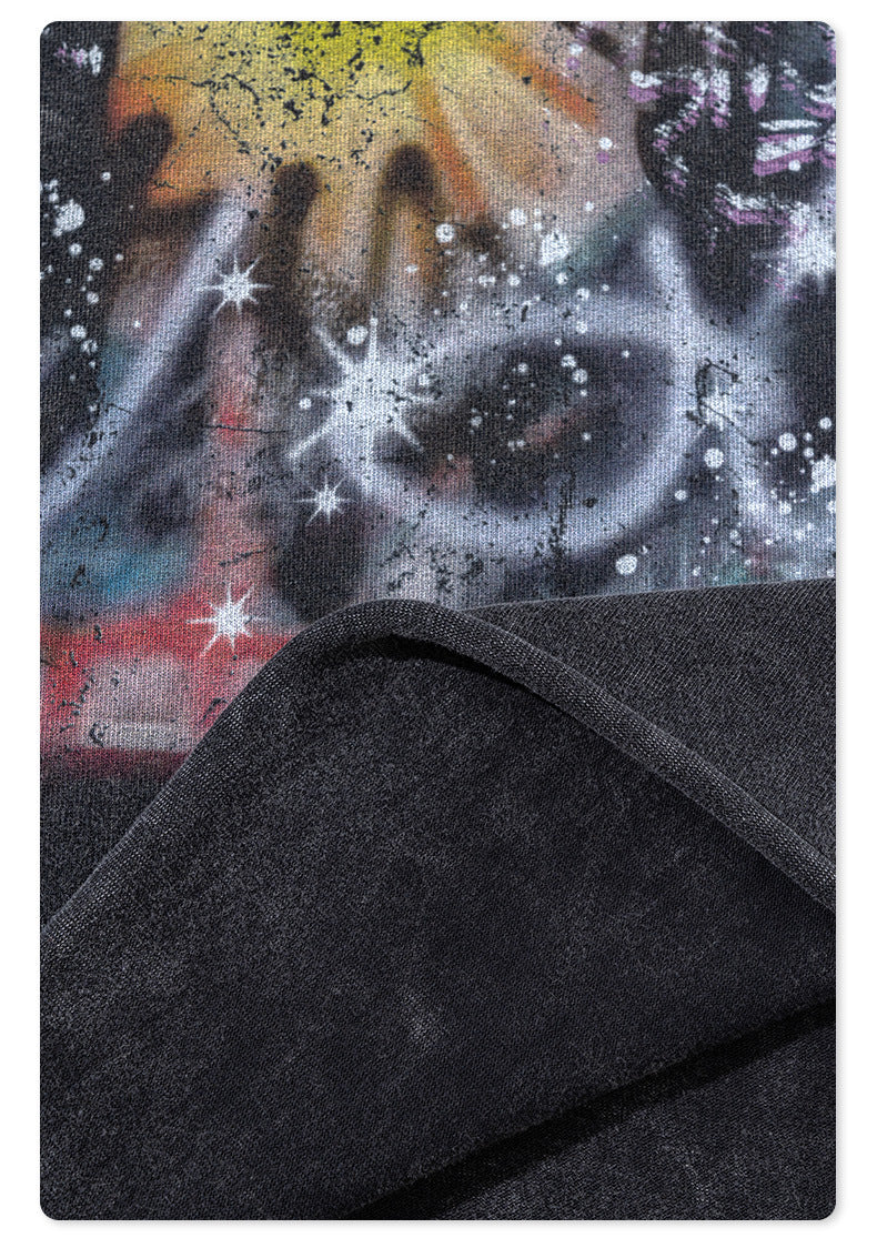 Washed Pure Cotton Short Sleeve T-Shirt WN7830