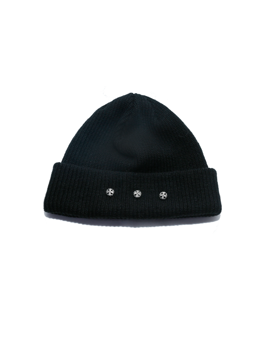 Cross Rivet Knit Hat WN21107