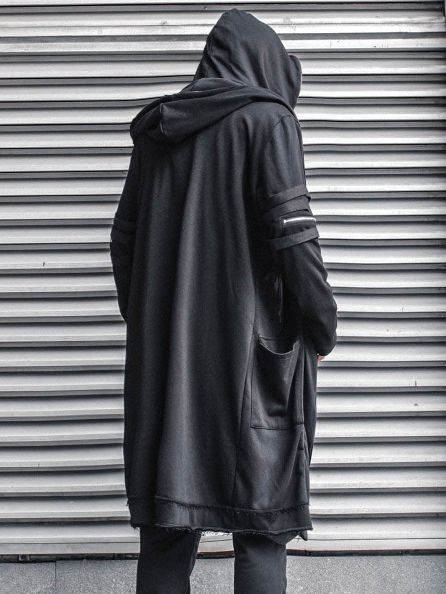 Functional Multi-Pocket Hooded Zipper Coat WN22575