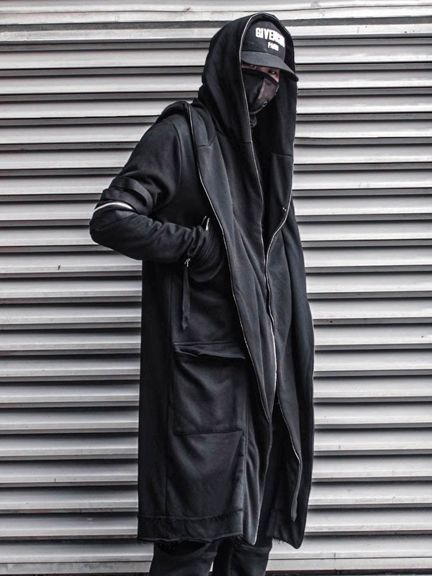 Functional Multi-Pocket Hooded Zipper Coat WN22575