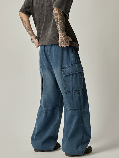 Wide Leg Workwear Denim Jeans WN6189
