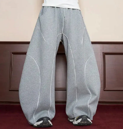 Reflective Cropped Zipper Jacket & Reflective Wide Leg Pants Setup WN27945