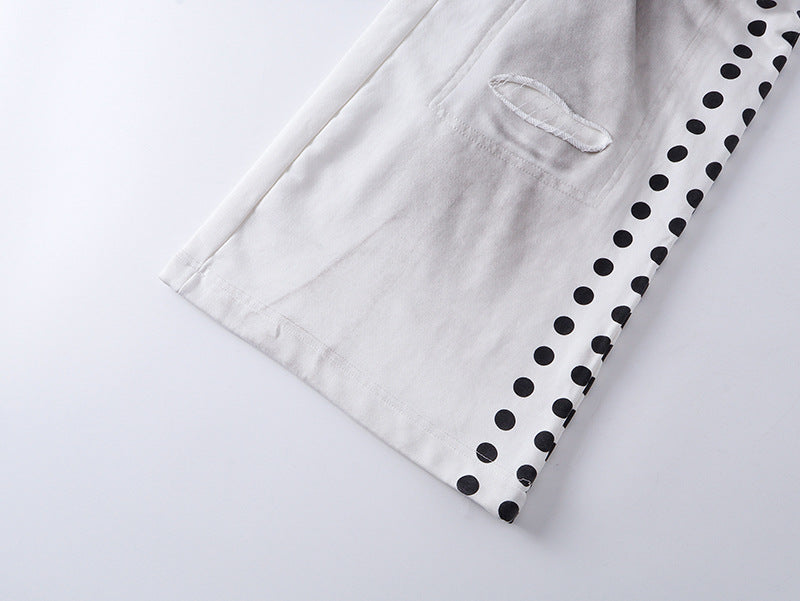 Dirty Washed Logo Print Zipper Hoodie & Dirty Washed Sweatpants Setup WN25540