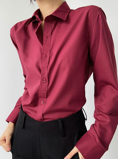 Plain Long Sleeve Shirt WN19636