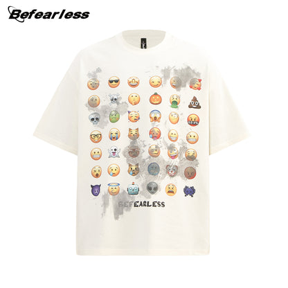 Emoji Graphic Short Sleeve T-Shirt WN26185
