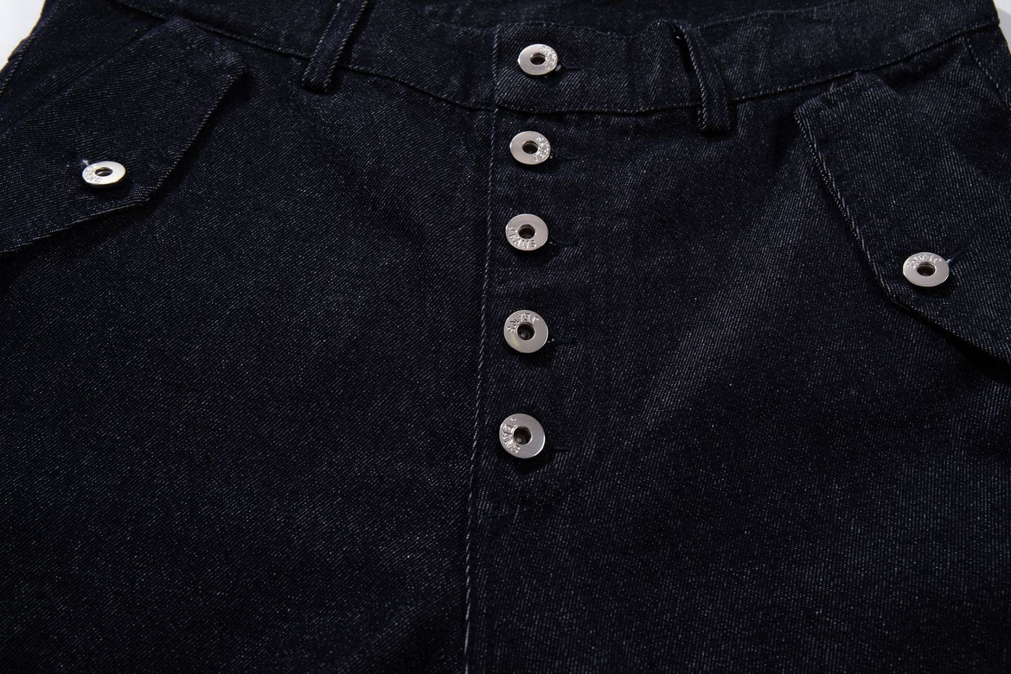 Raw Denim Deconstruction Wide Leg Denim Jeans WN26105