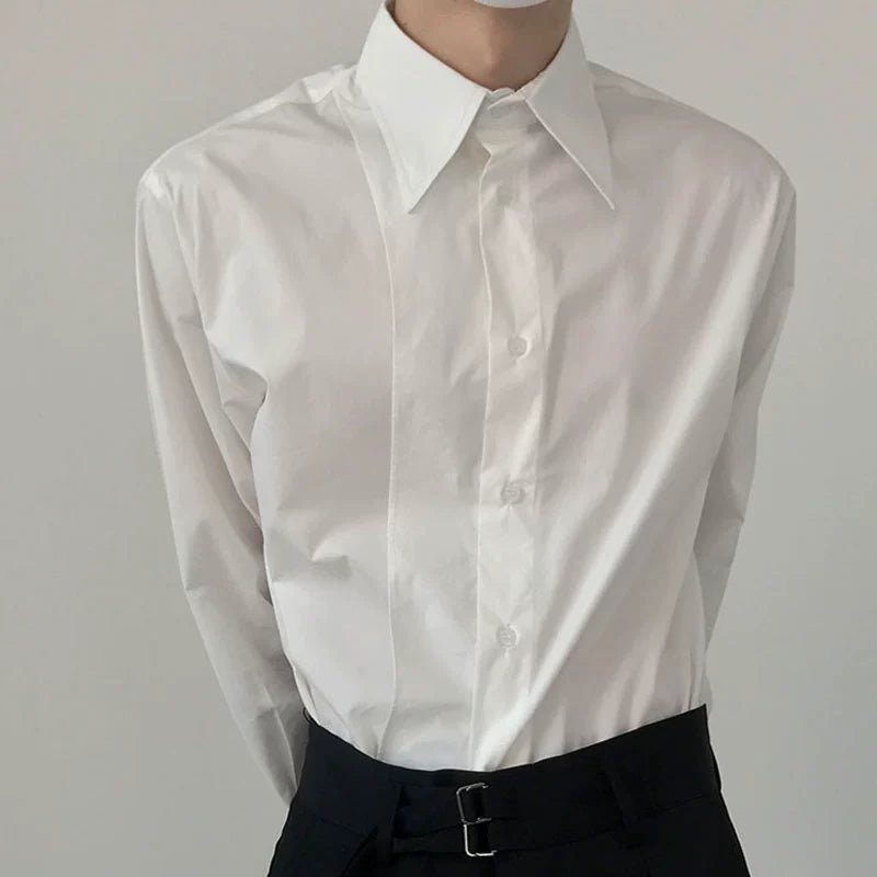 Overlap Placket Long Sleeve Shirt WN21486