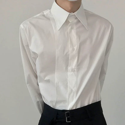 Overlap Placket Long Sleeve Shirt WN21486