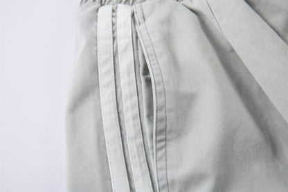 Drawstring Side Stripe Half Pants WN26795