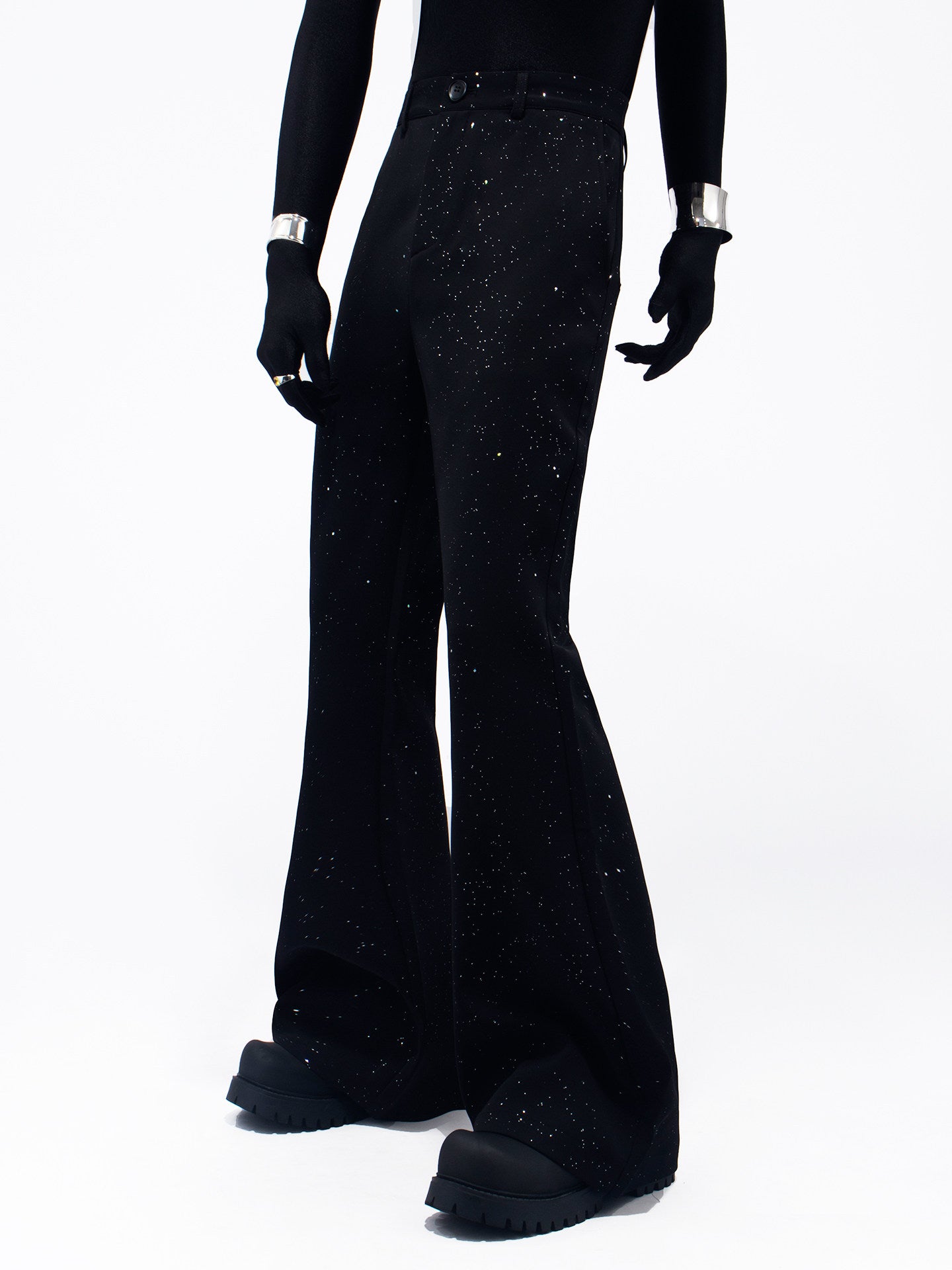 Sequin Flare Trousers WN23657