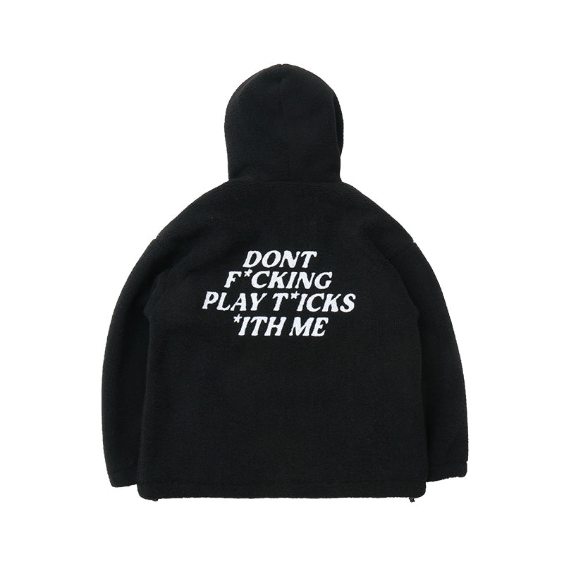 Graphic Letter Design Oversize Zipper Hoodie WN17780