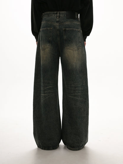 High Waist Wide-leg Denim Jeans WN5639