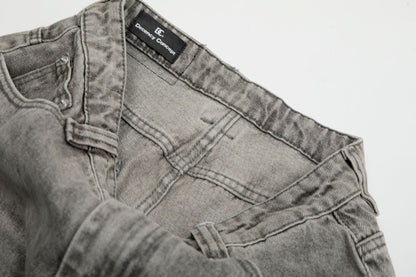 Washed Tapered Denim Jeans WN13040