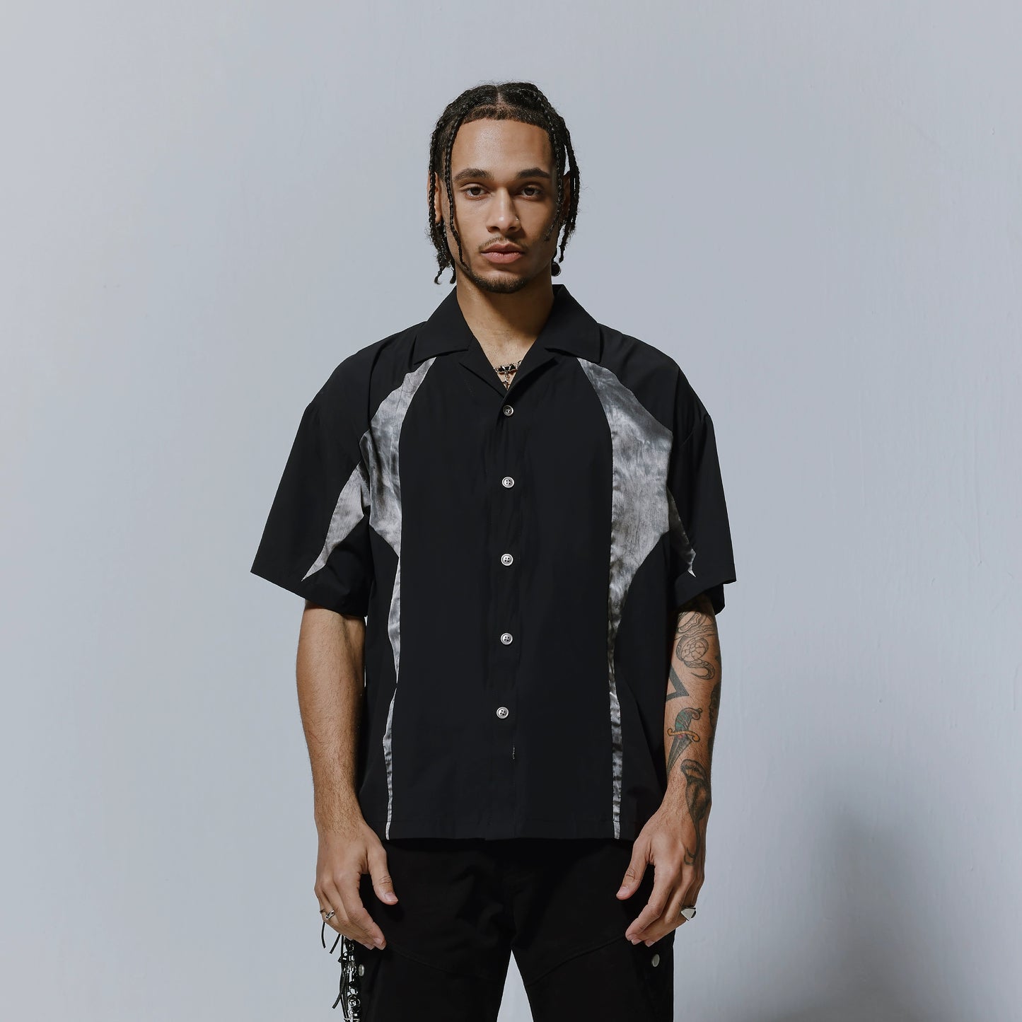 Graphic Design Oversize Short Sleeve Shirt WN17625