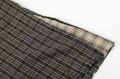 Plaid Cut Gradient Washed Short Sleeve Shirt WN25678