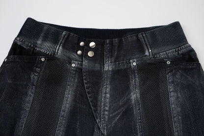 Damage Baggy Half Denim Jeans WN25584