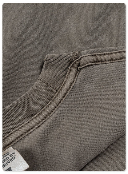 Damage Wash Round Neck Short Sleeve T-Shirt WN6060