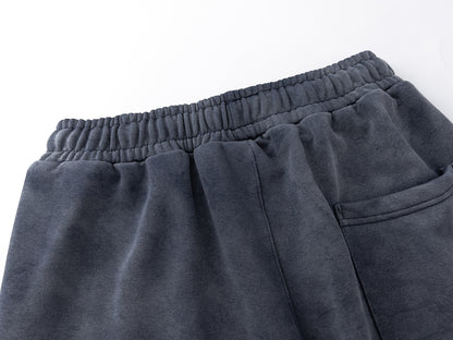 Graphic Letter Design Washed Tie-Dye Half Pants WN16179