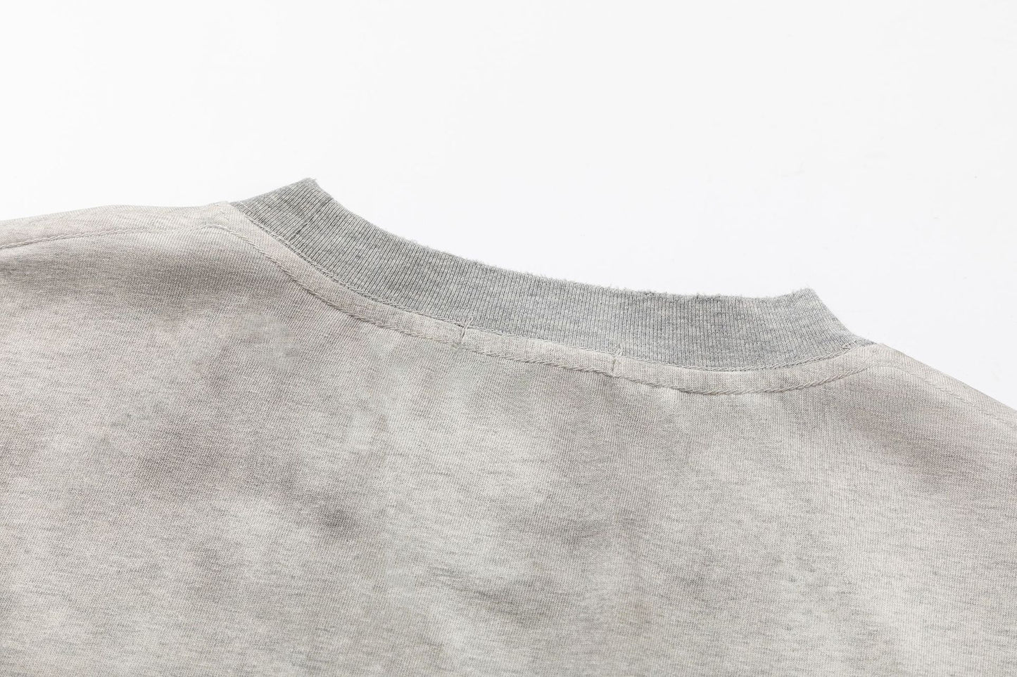 Fake Layered Letter Print Oversize Long Sleeve T-Shirt WN26075