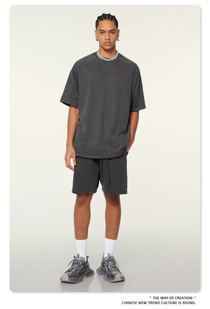 Oversize Washed Short-sleeve T-shirt WN6458