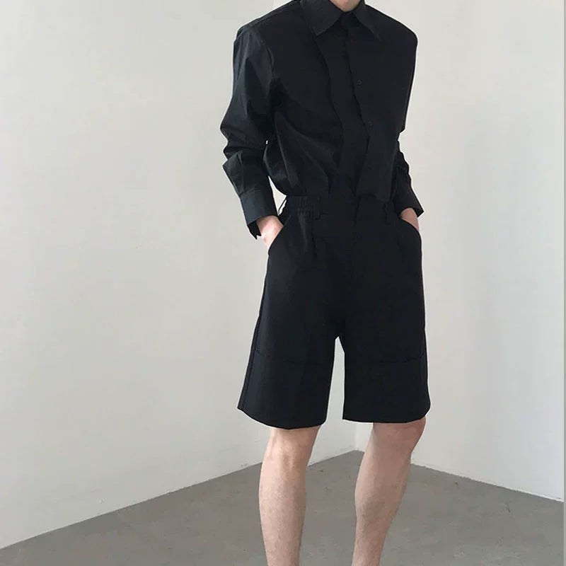 Overlap Placket Long Sleeve Shirt WN21486