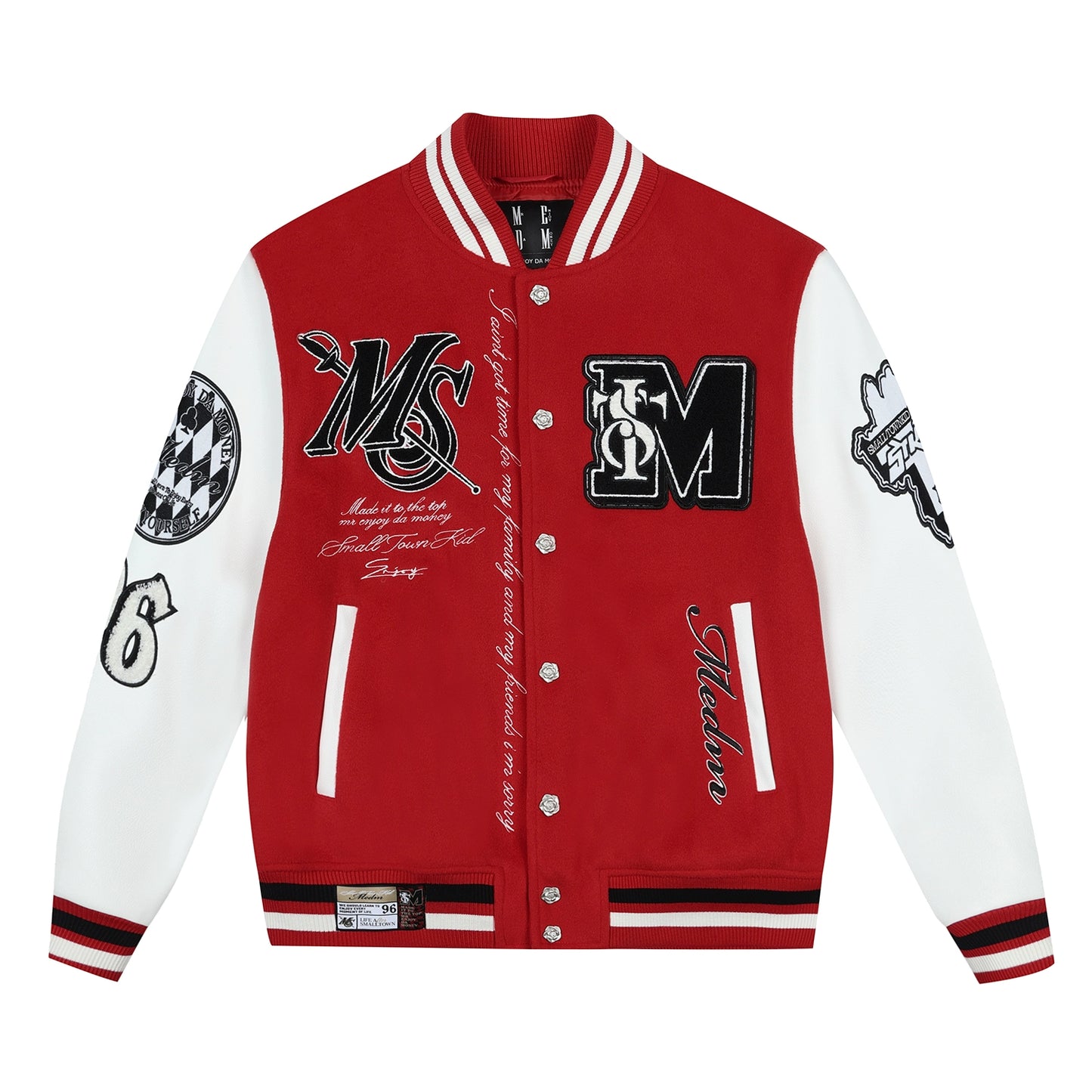 Print Baseball Jacket WN12015