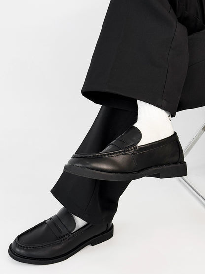 Soft Sole Design Leather Coin Loffer WN19164