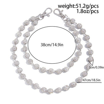 Rhinestone Ball Pants Chain WN21080