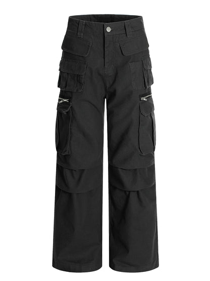 Multi Pocket Flare Cargo Pants WN21455