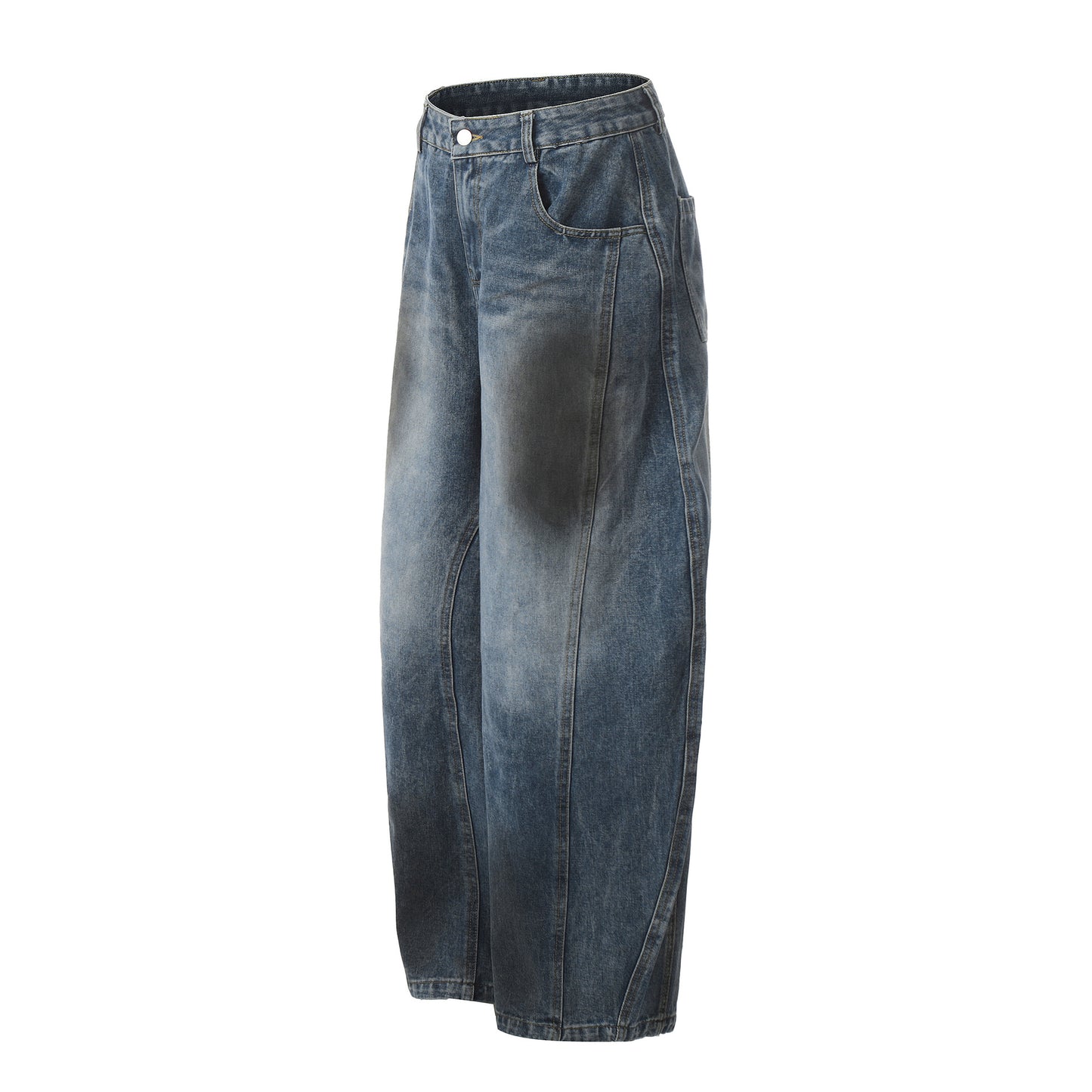 Washed Curve Denim Jeans WN11027