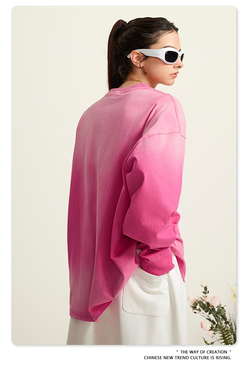 Oversize Washed Long-sleeve t-shirt WN6051