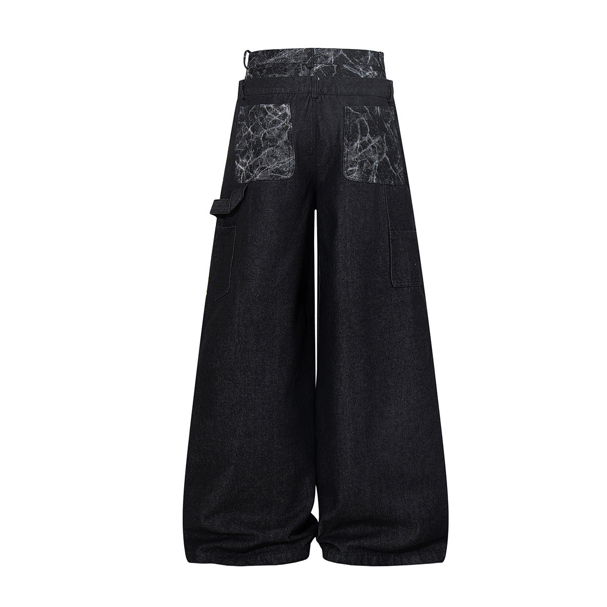 Heavy Wash Workwear Wide Leg Denim Jeans WN25653