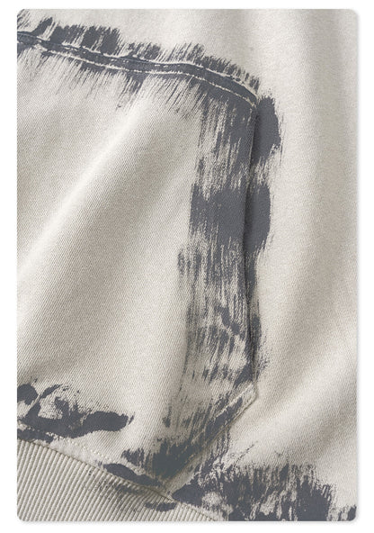 Oversize Brushed Paint Hoodie WN7867