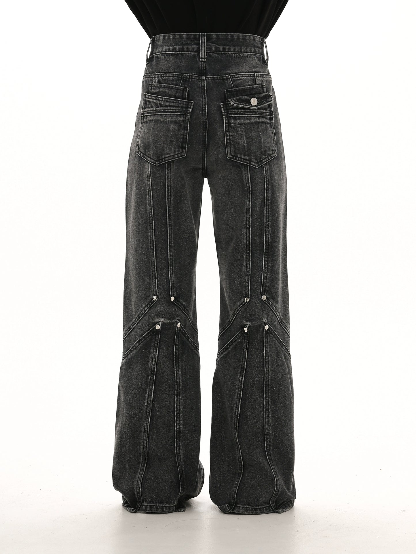 Wash Micro Flare Denim Jeans WN5649