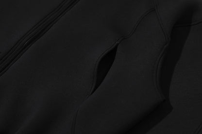 Oversize Simple Zipper Hoodie WN13126