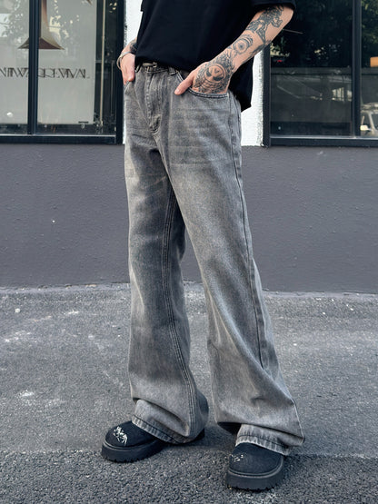 Washed Flare Denim Jeans WN23020