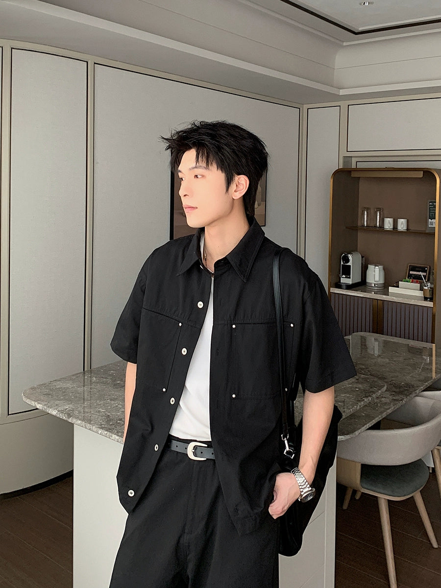 Denim Short Sleeve Shirt & Denim Jeans Setup WN20411