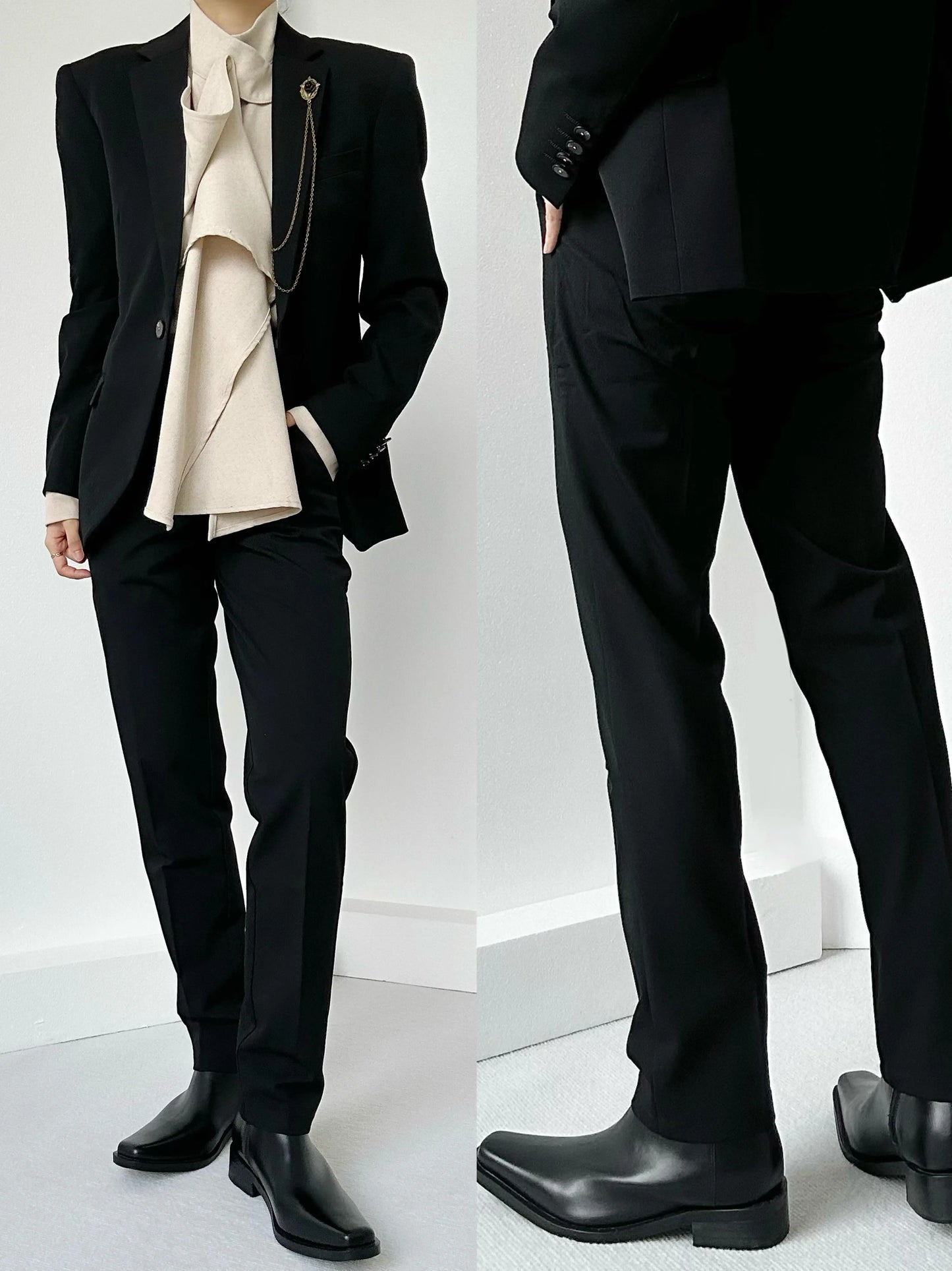 Slim Straight Trousers WN19641