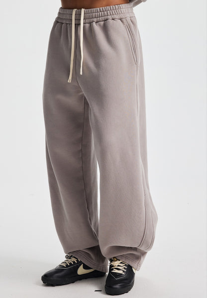 Fleece Lining Zip-Up Wax Dye Sweatpants WN23111-K