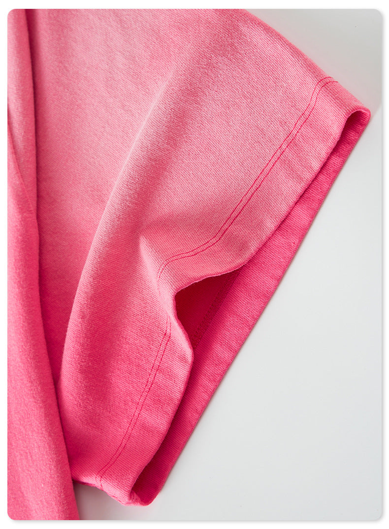 Washed Oversize Short-sleeve T-shirt WN6443