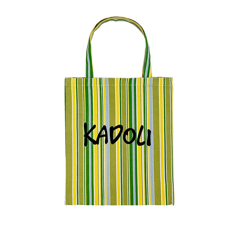 Letter Print Canvas Shoulder Tote Bag WN20204