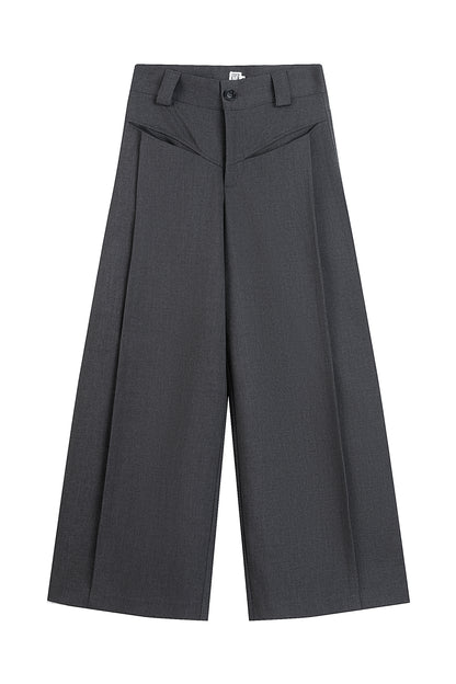 Pocket Design Wide Leg Trousers WN21493