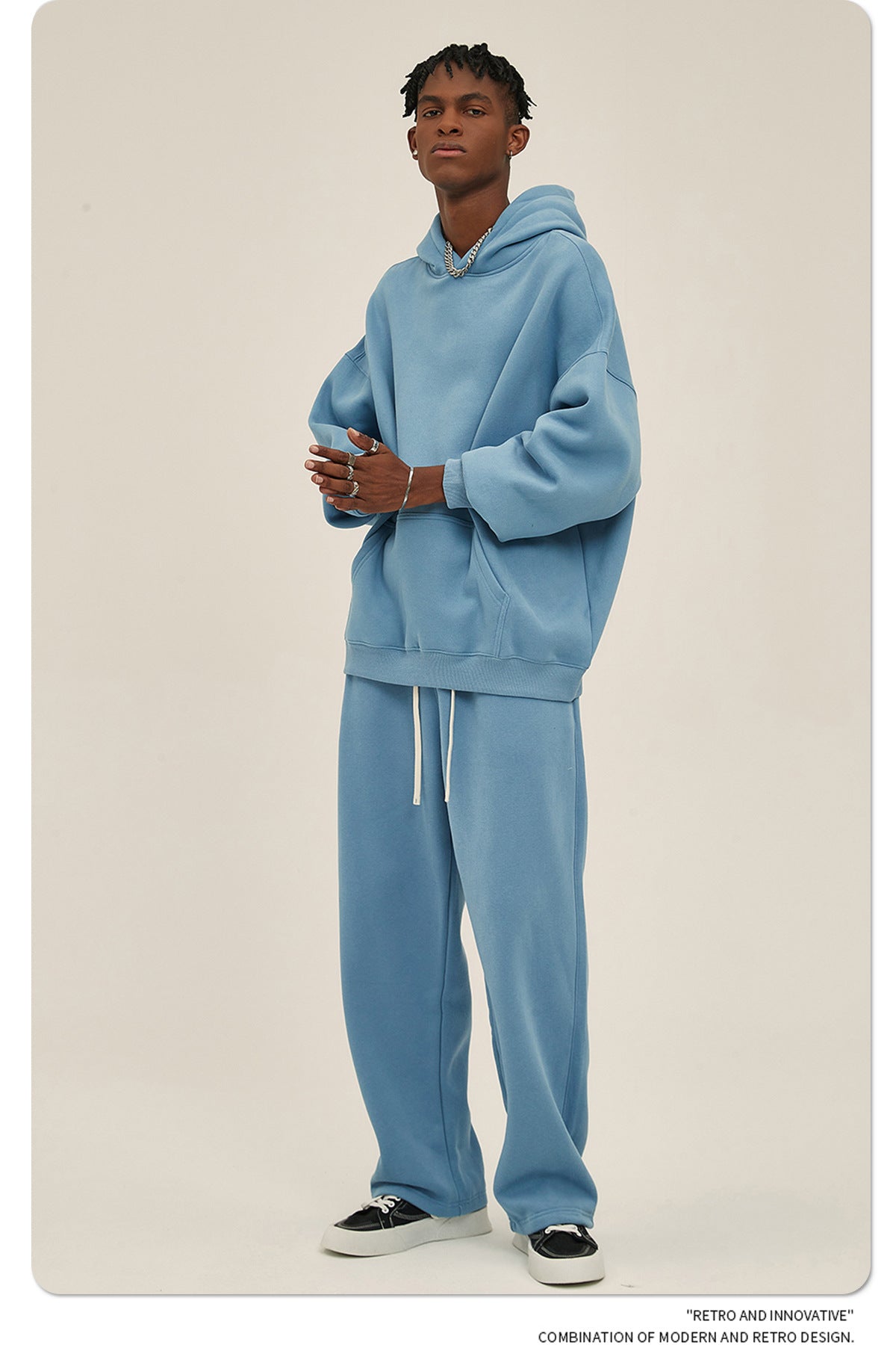 Oversize Heavyweight Hoodie & Heavyweight Sweatpants Setup WN6638-K