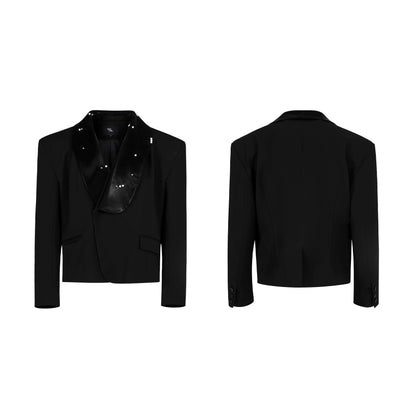 PU Leather Wide Leg Straight Pants & Jacket Setup WN21967