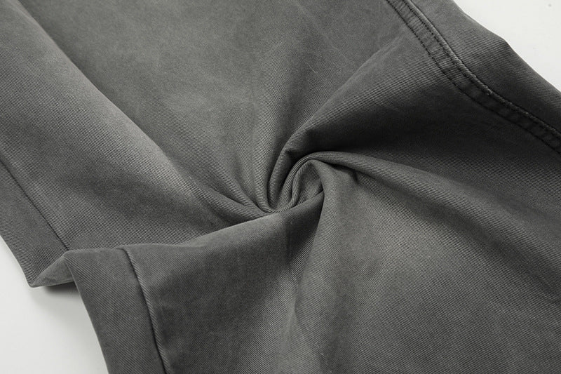 Wash Paint Mid-Rise Straight Denim Jeans WN18530