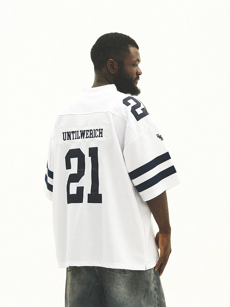 Graphic Letter Design Oversize Sporty Short Sleeve T-Shirt WN17778